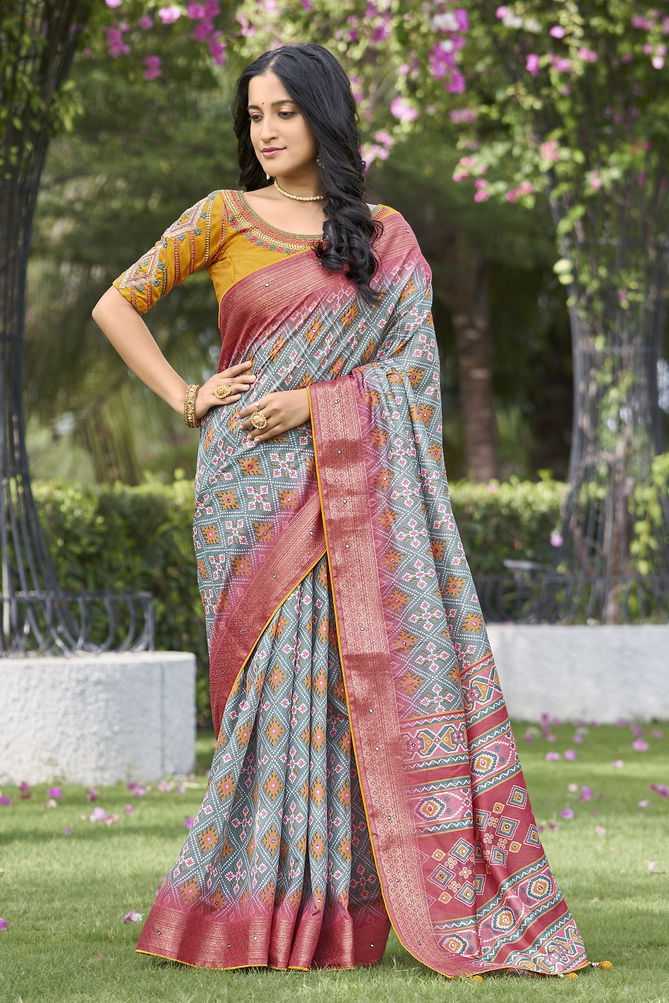 Manohari Hit Colour 40 Dola Silk Printed Sarees Catalog
